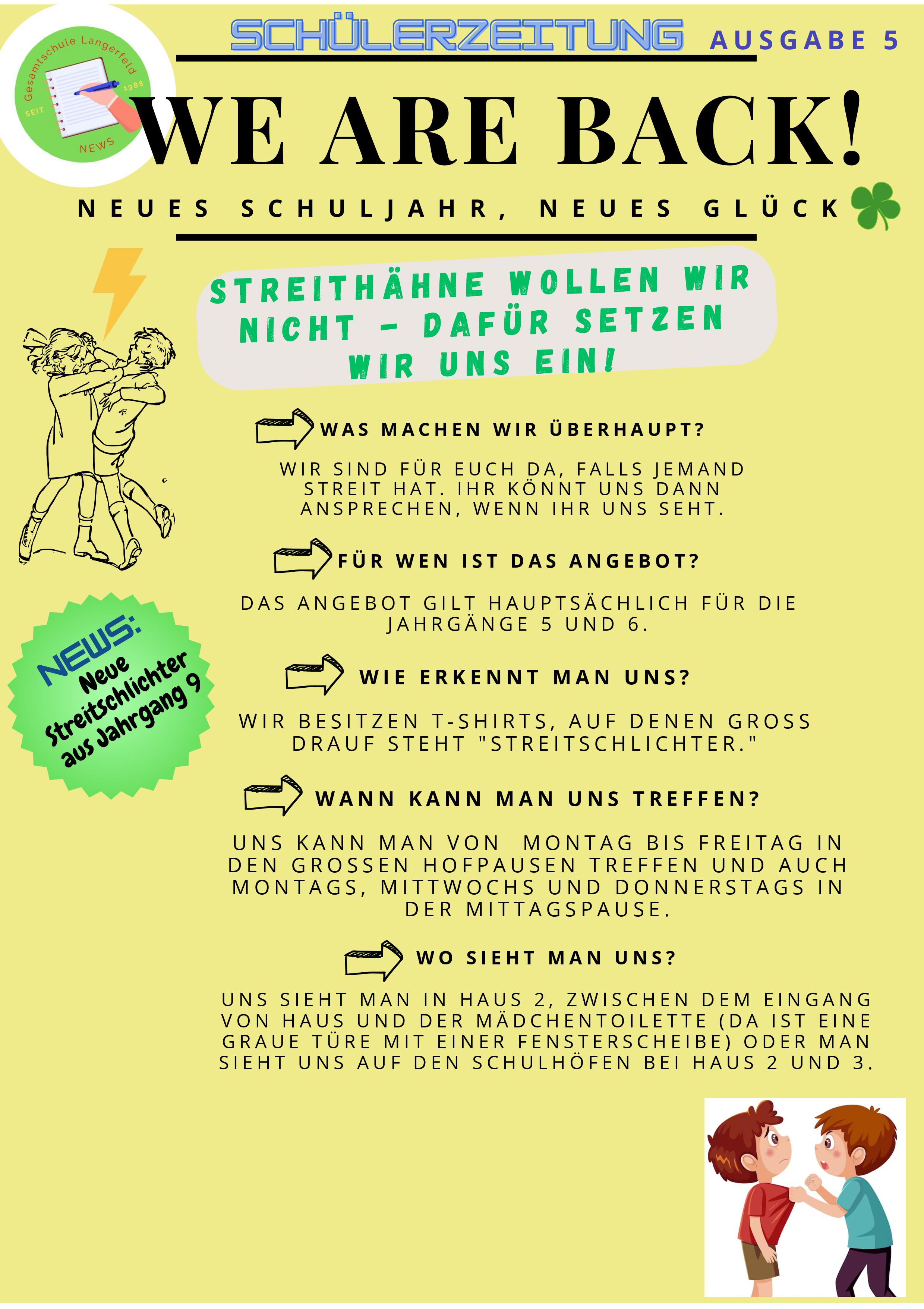 F&uuml;nfte Ausgabe der Sch&uuml;lerzeitung