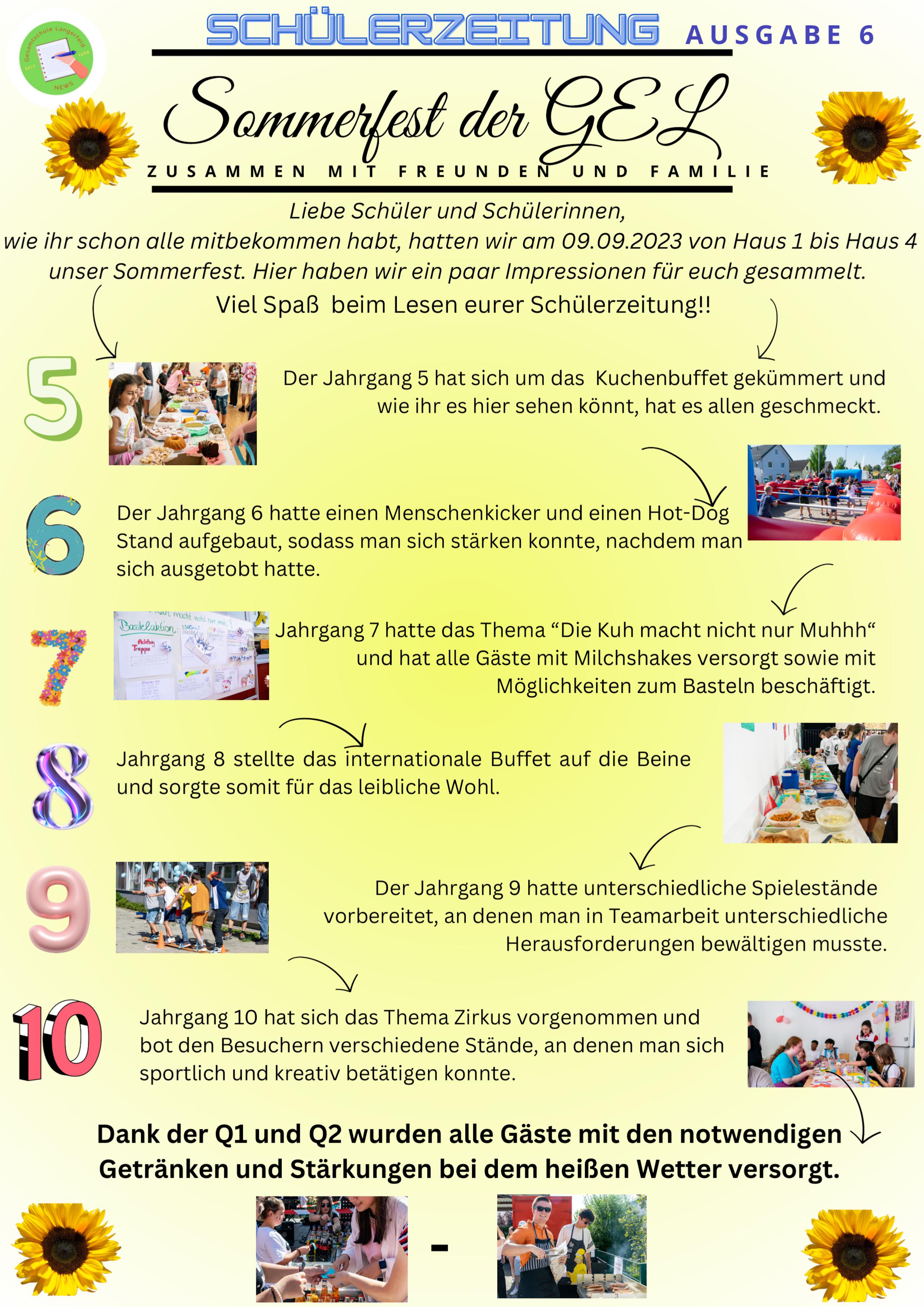 Sechste Ausgabe der Sch&uuml;lerzeitung