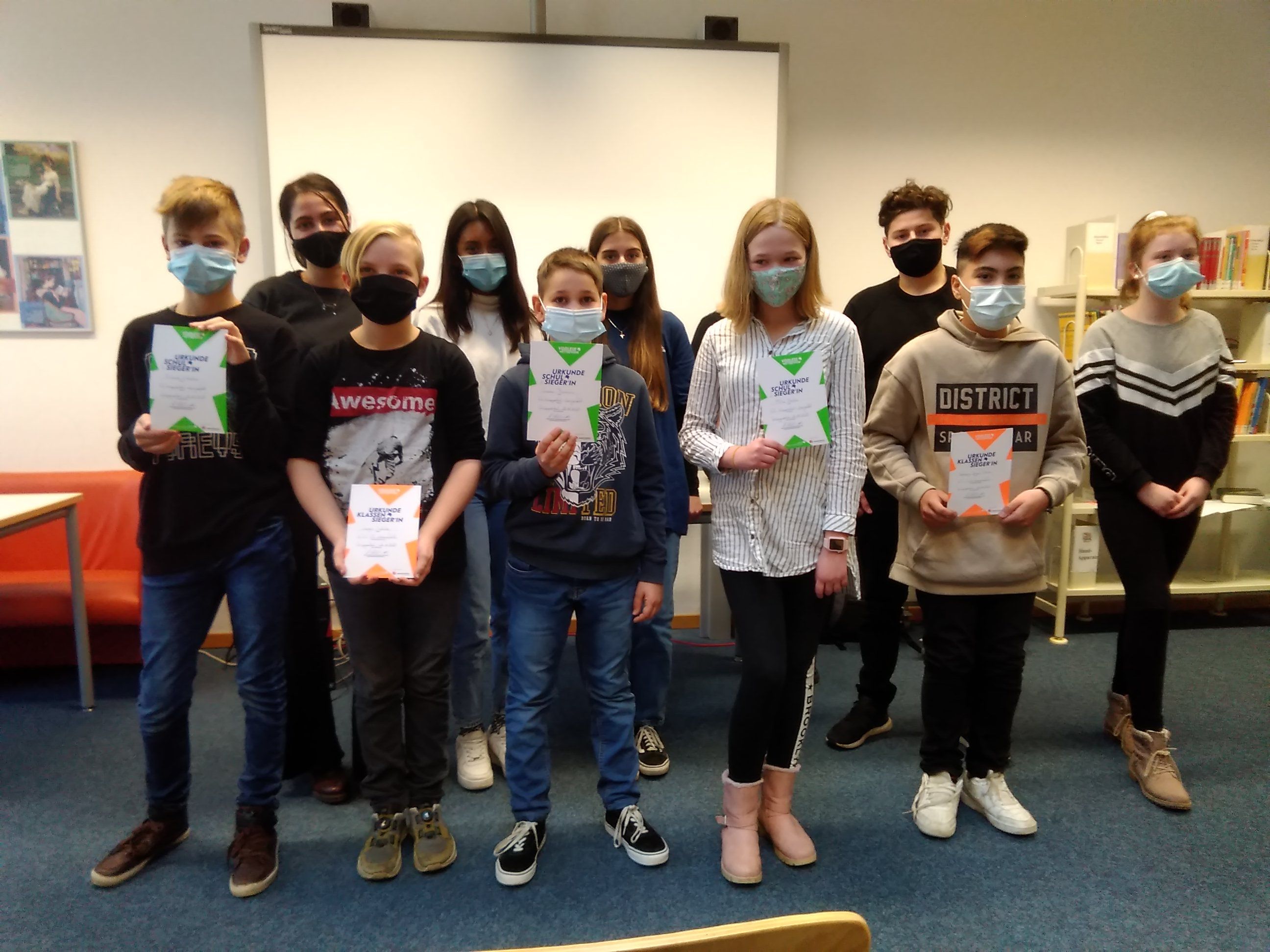 Knapper geht es nicht mehr: Gianni siegt beim diesj&auml;hrigen Vorlesewettbewerb der Gesamtschule Langerfeld!