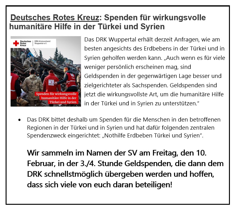 Deutsches Rotes Kreuz: Spenden f&uuml;r wirkungsvolle humanit&auml;re Hilfe in der T&uuml;rkei und Syrien